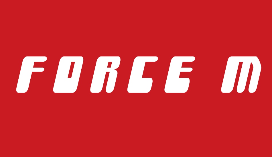 Force Majeure Title Italic font big