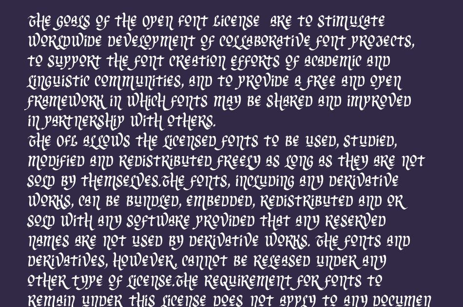 Forestine font 1