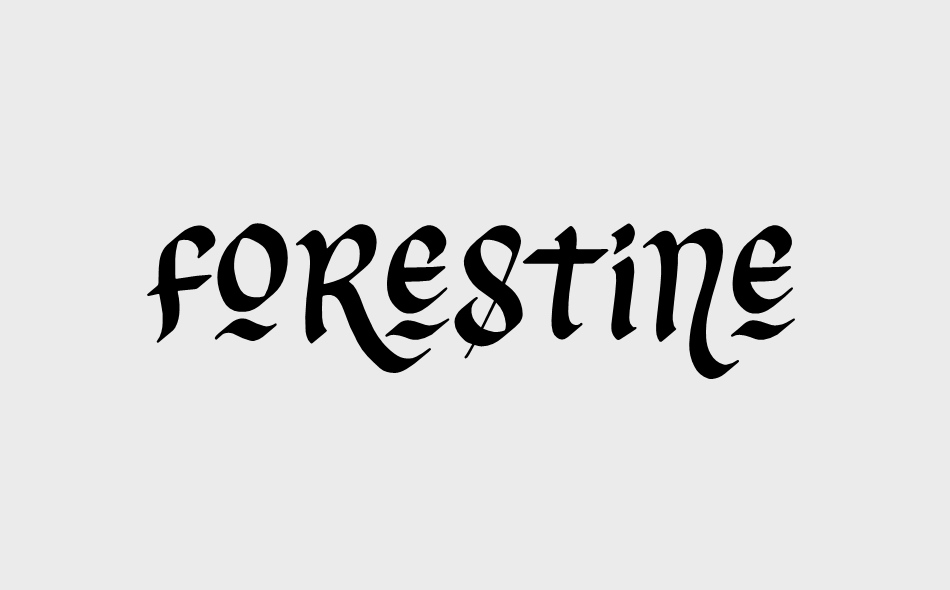 Forestine font big