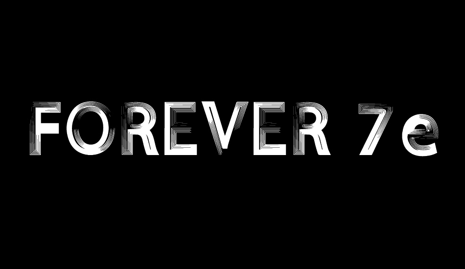 FOREVER 7entin demo font big