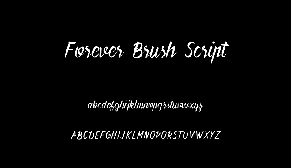 Forever Brush Script font