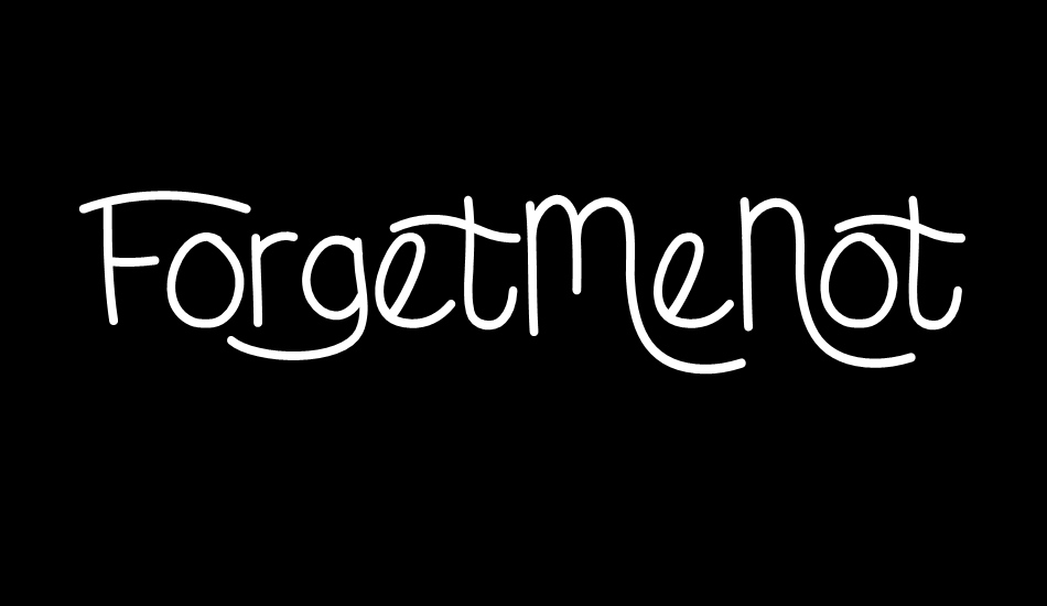 ForgetMeNot font big