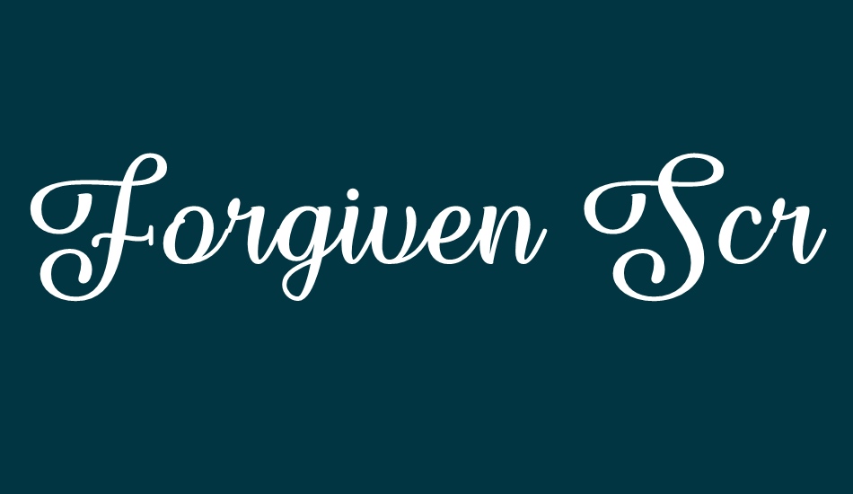 forgiven-script font big