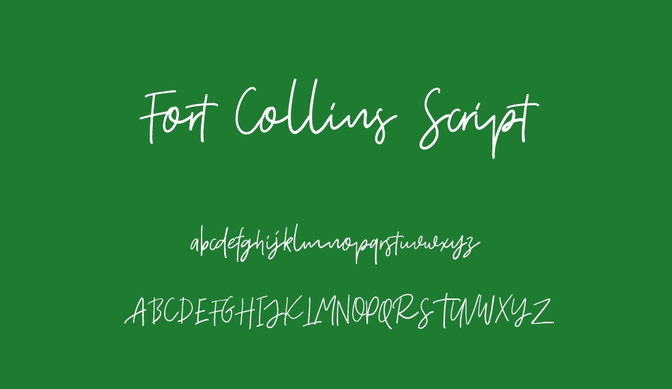 Fort Collins Script DEMO font