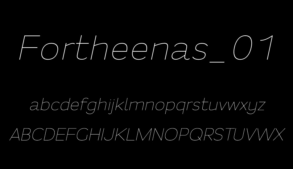 Fortheenas_01 font