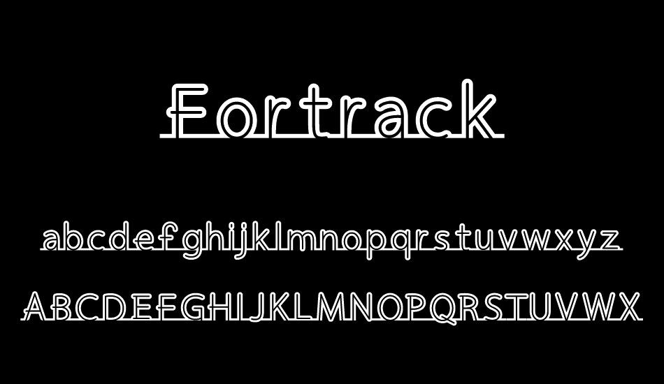 Fortrack font