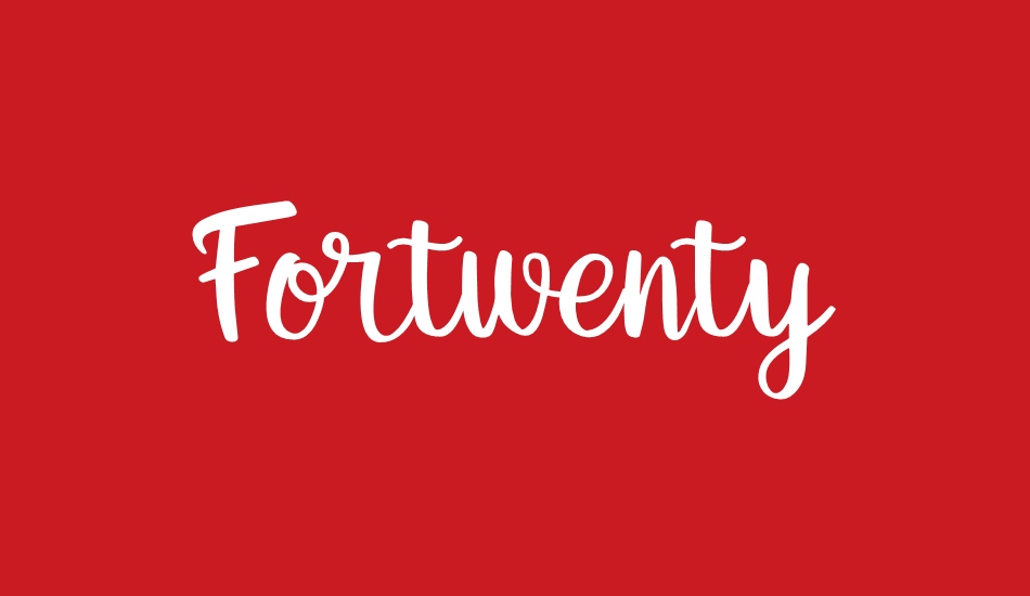 Fortwenty font big