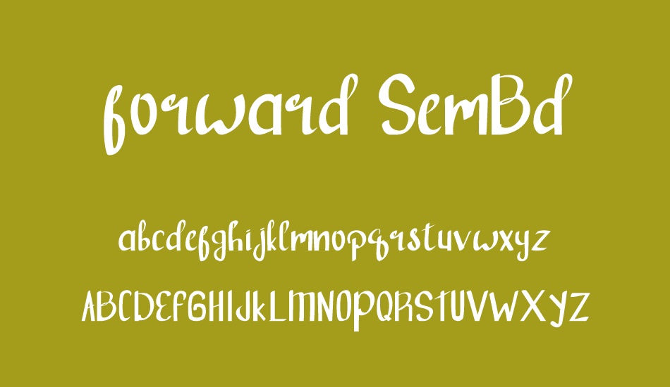 forward SemBd font