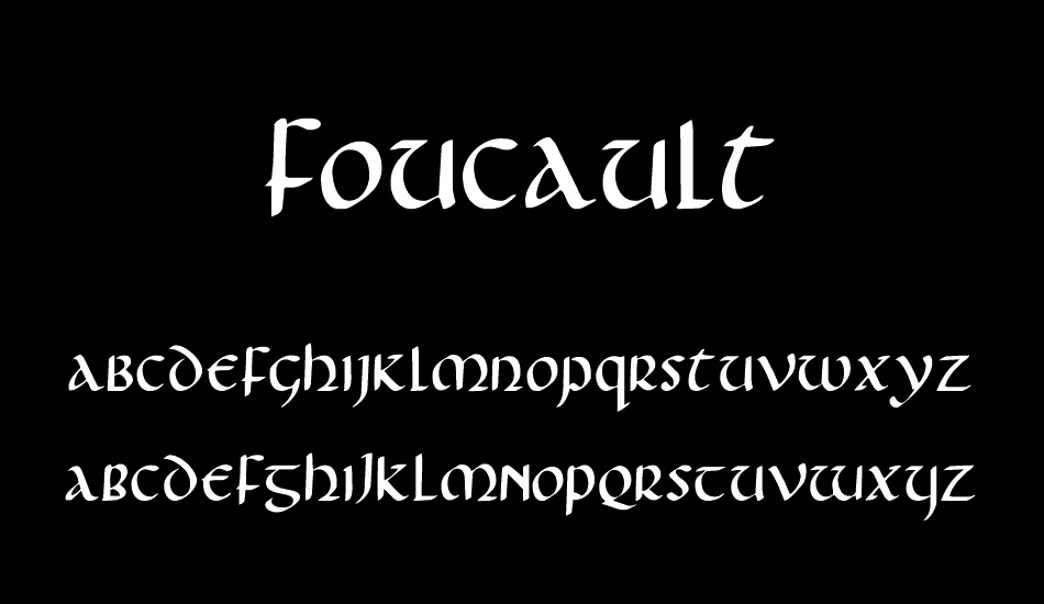 Foucault font