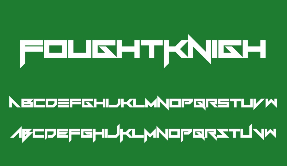 FoughtKnight font