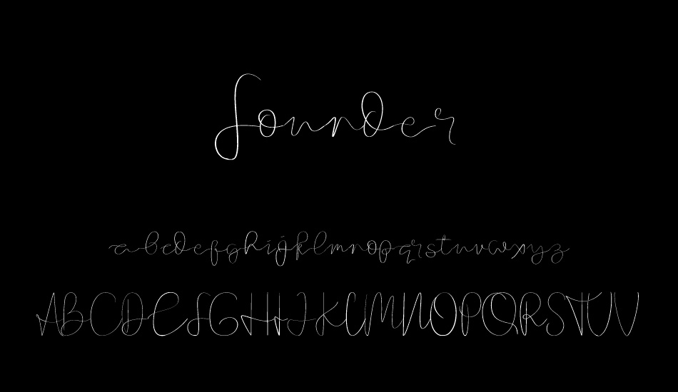 Founder font