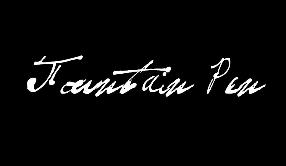 Fountain Pen Frenzy font big