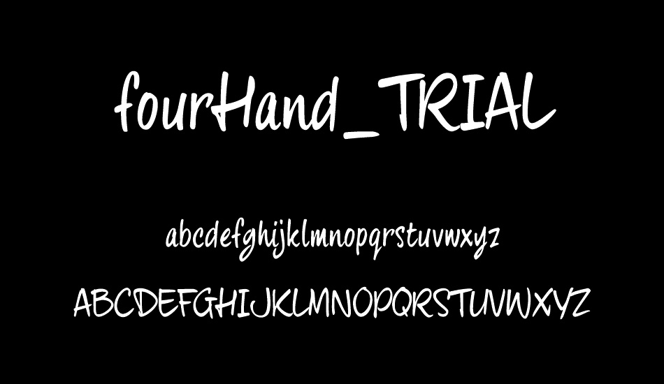 fourHand_TRIAL font