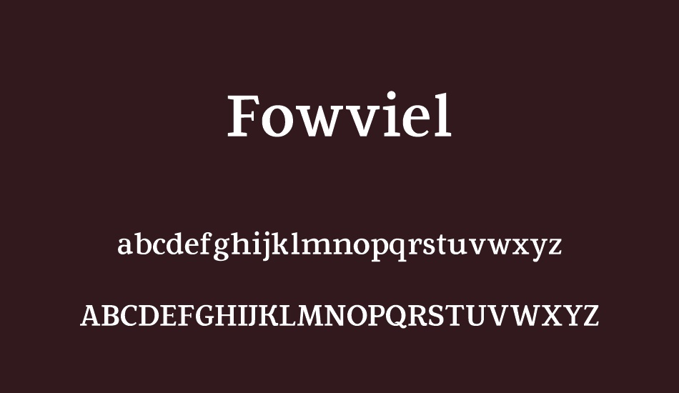 Fowviel font