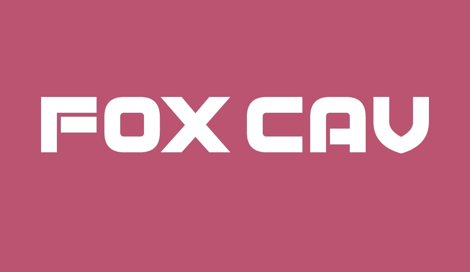 Fox Cavalier font big