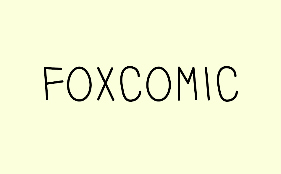 Foxcomic font big