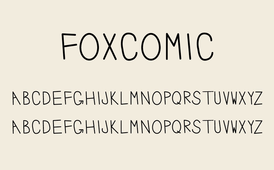 Foxcomic font