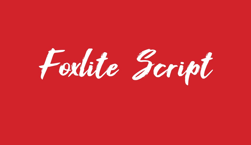 Foxlite Script font big