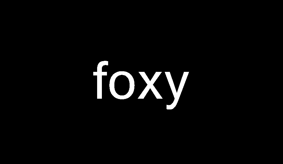 foxy font big