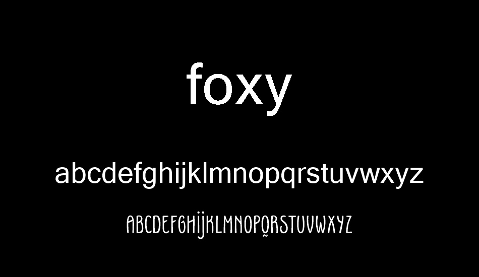 foxy font