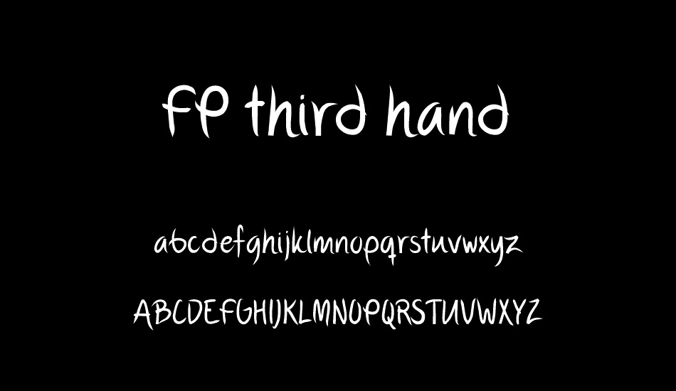 FP third hand font