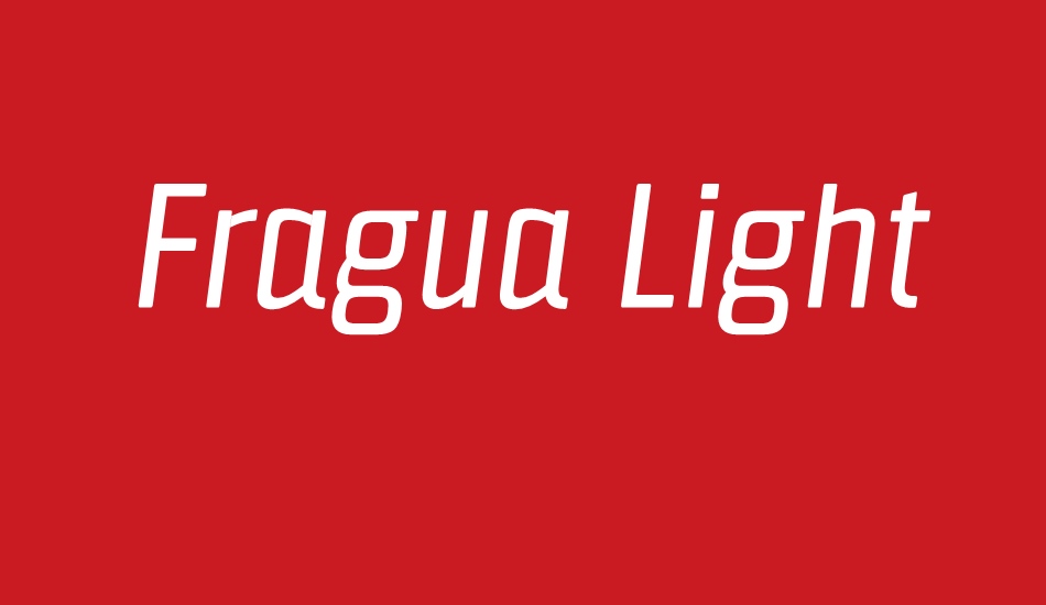 Fragua Light font big