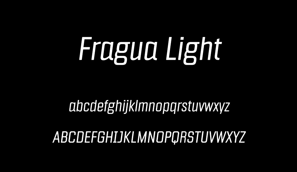 Fragua Light font