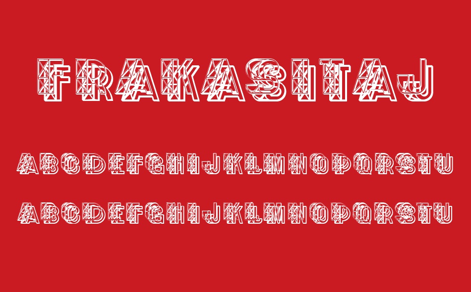 Frakasitaj font