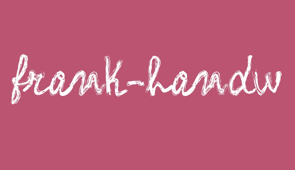 frank-handwriting_free-version font big