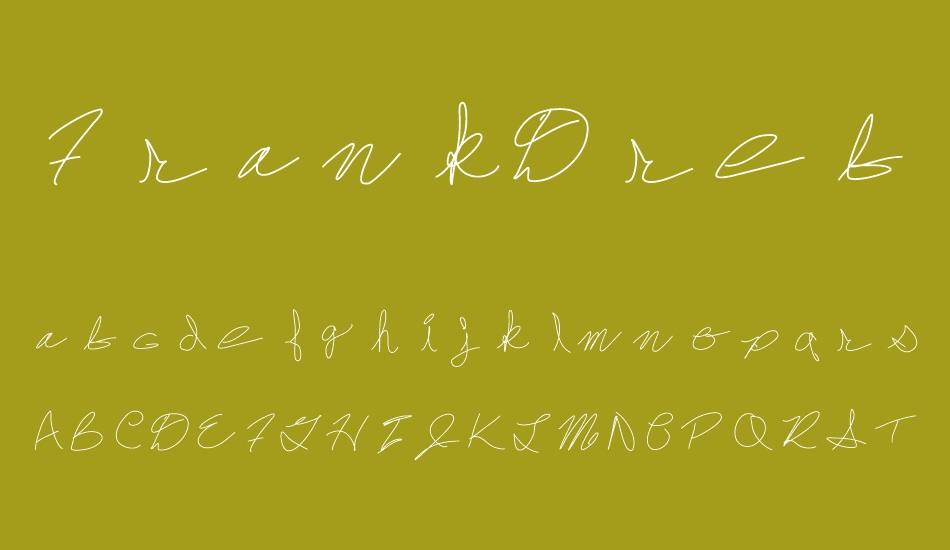 FrankDrebon font