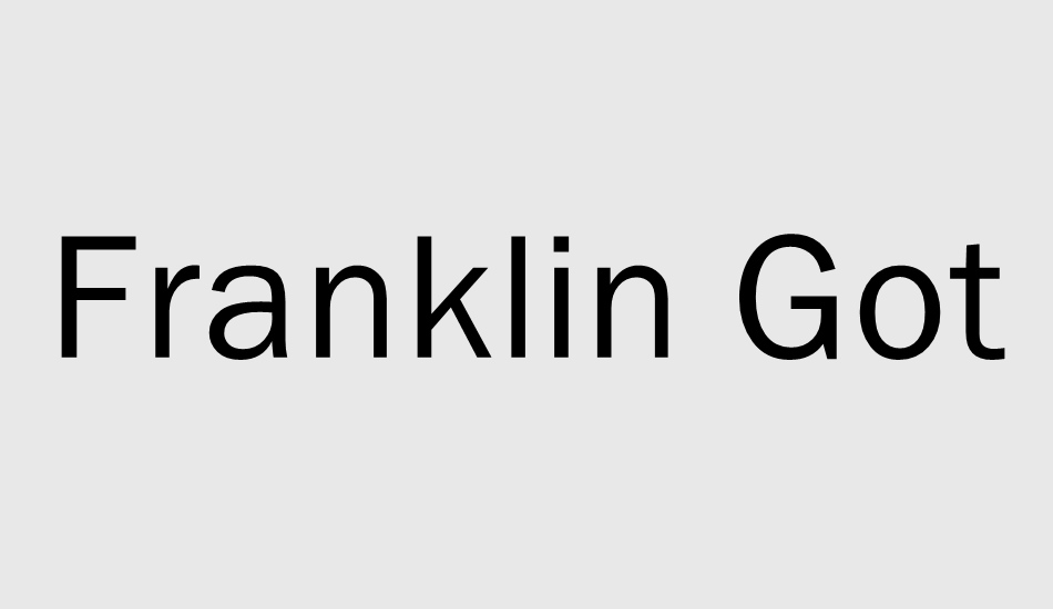 franklin gothic book font