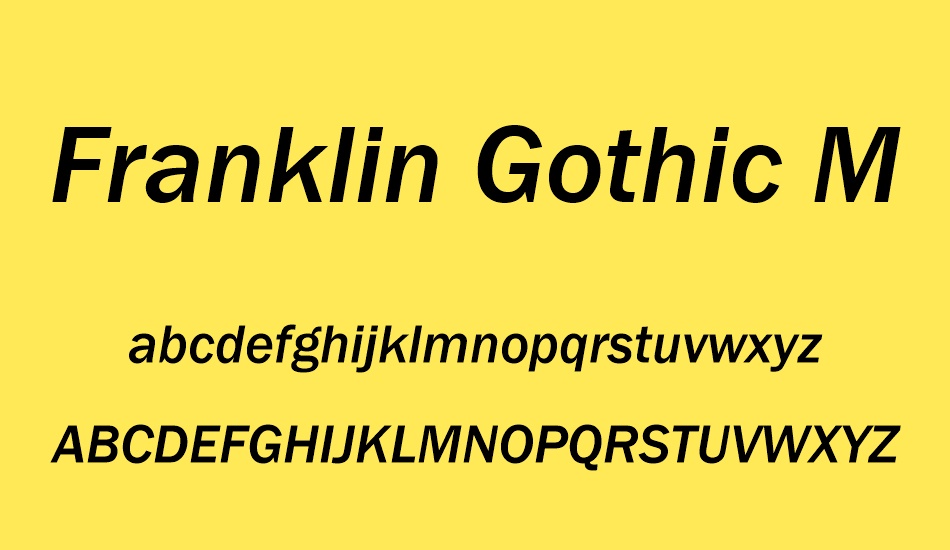 franklin gothic medium google fonts