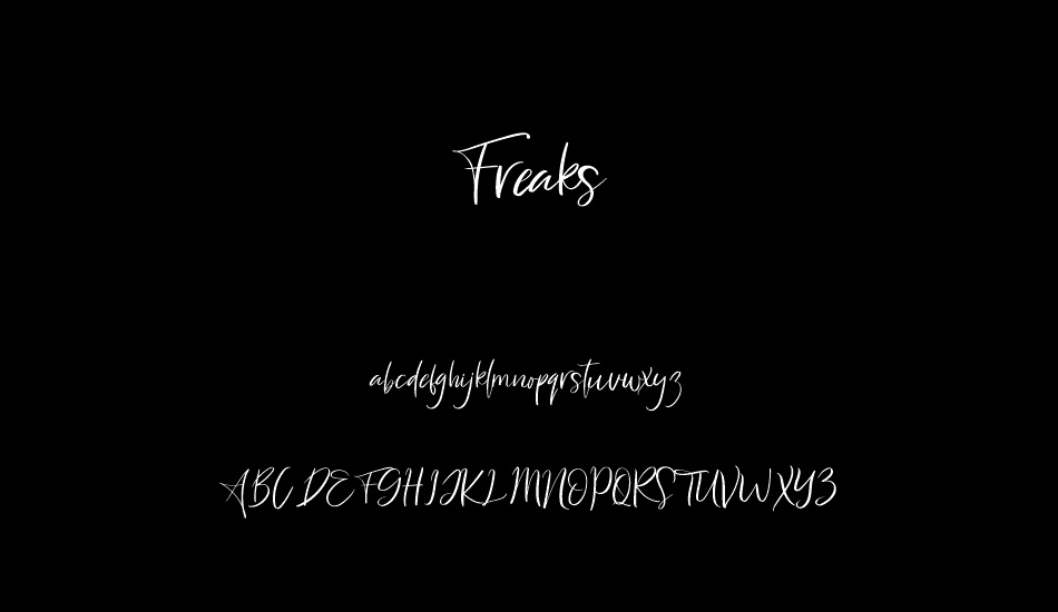 Freaks font