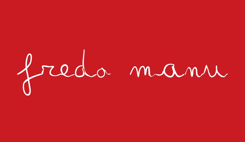 fredo manuscrite font big