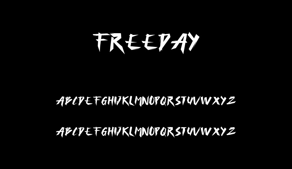 FREEDAY font