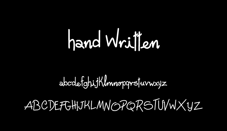 Freehand Written font