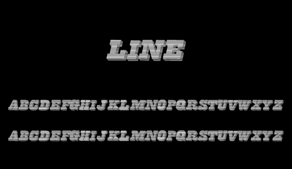 FreeLine font