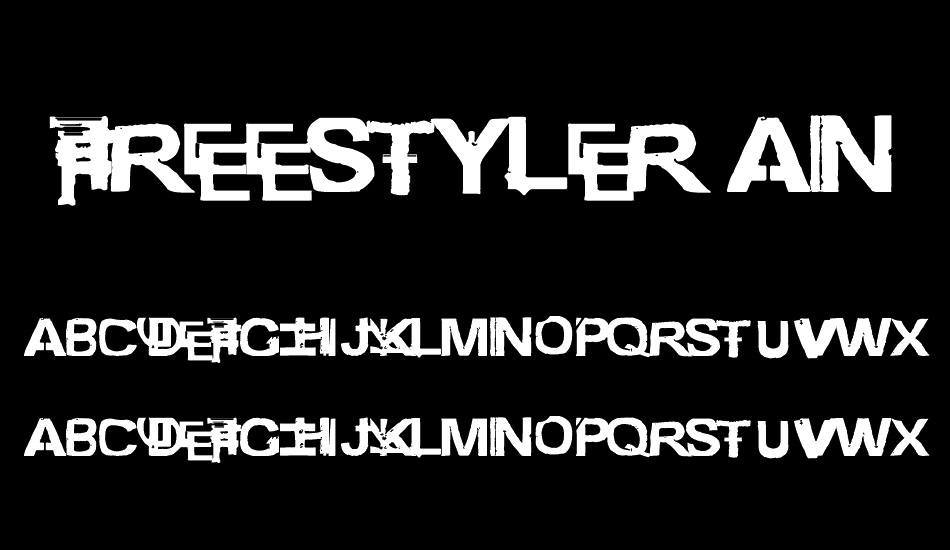 freestyler ancient f6(modified) font