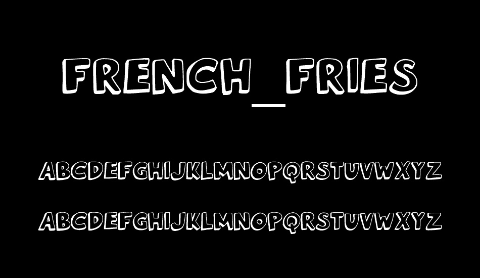 French_Fries font