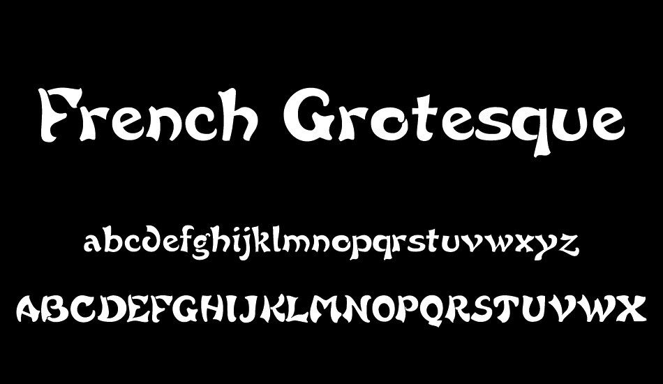 French Grotesque font