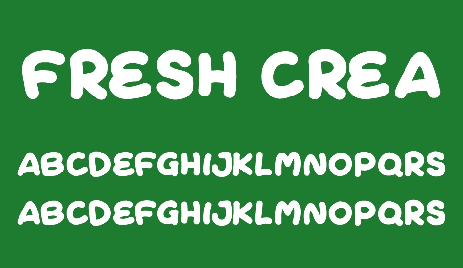 Fresh Cream font