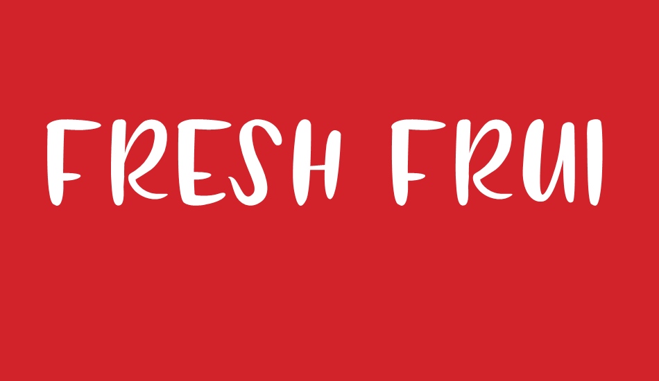 FRESH FRUITS font big