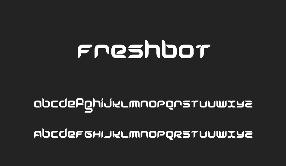 Freshbot font