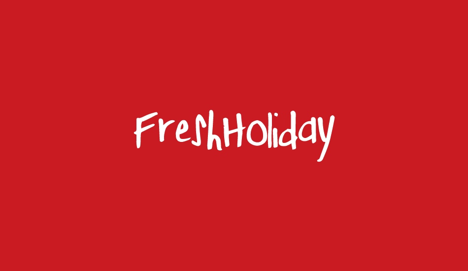 FreshHoliday font big