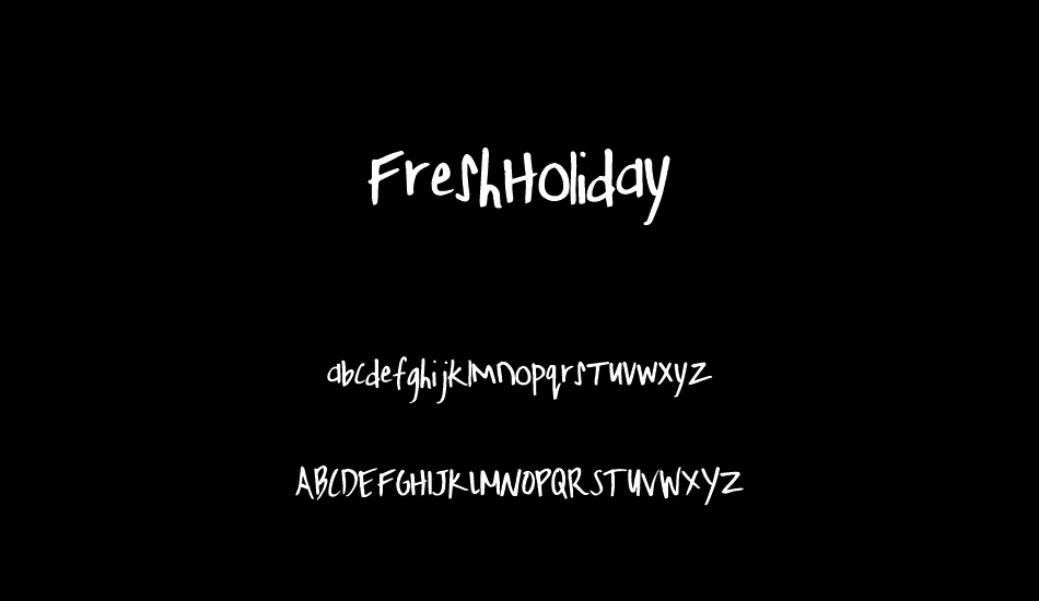 FreshHoliday font