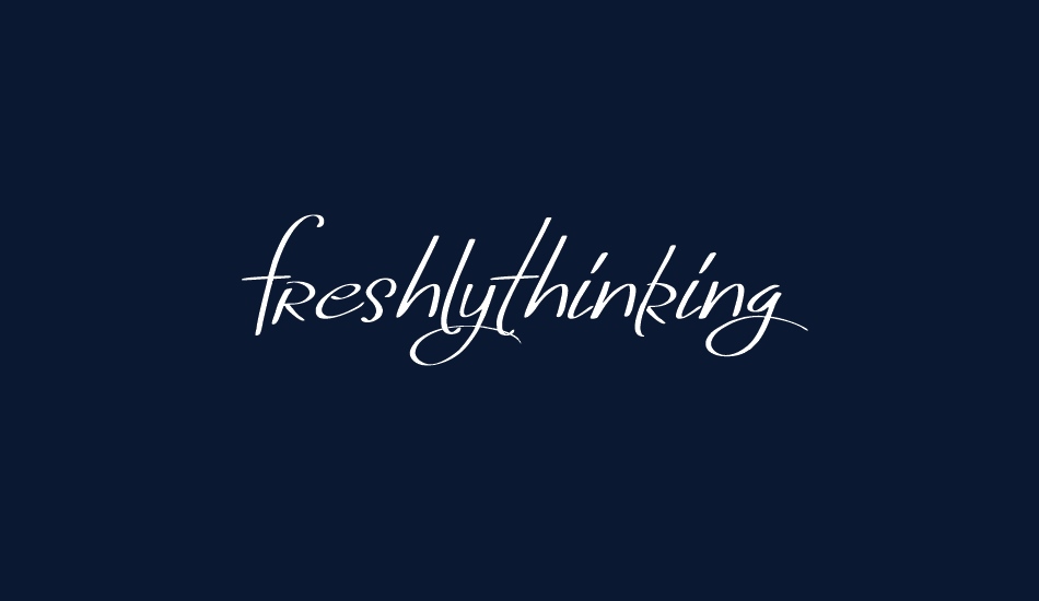 FreshlyThinking font big