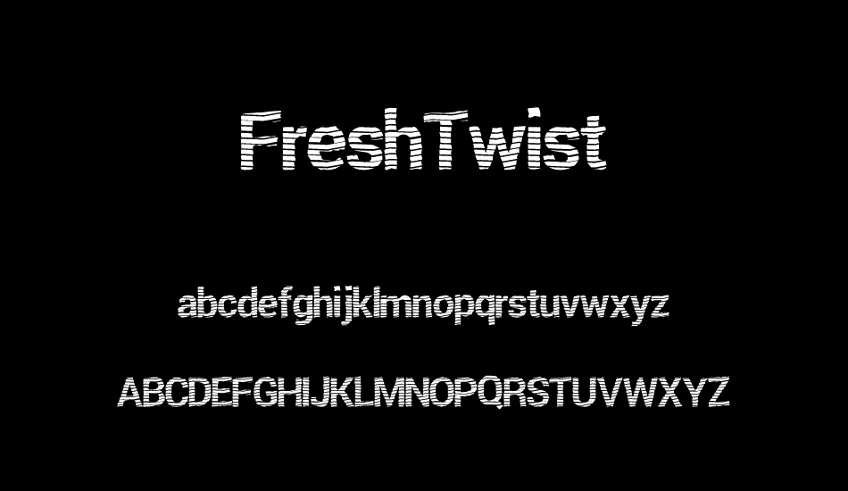 FreshTwist font