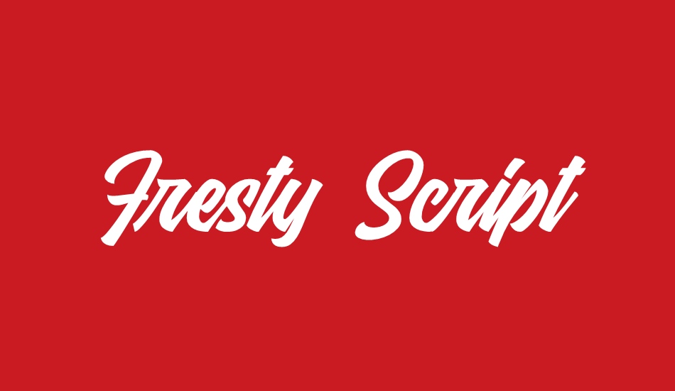 Fresty Script font big