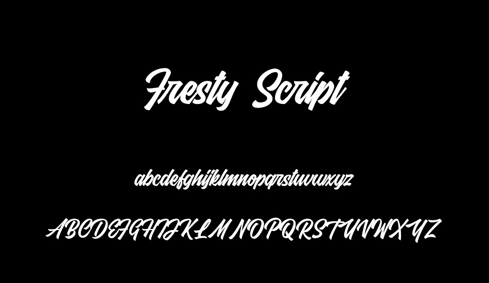 Fresty Script font