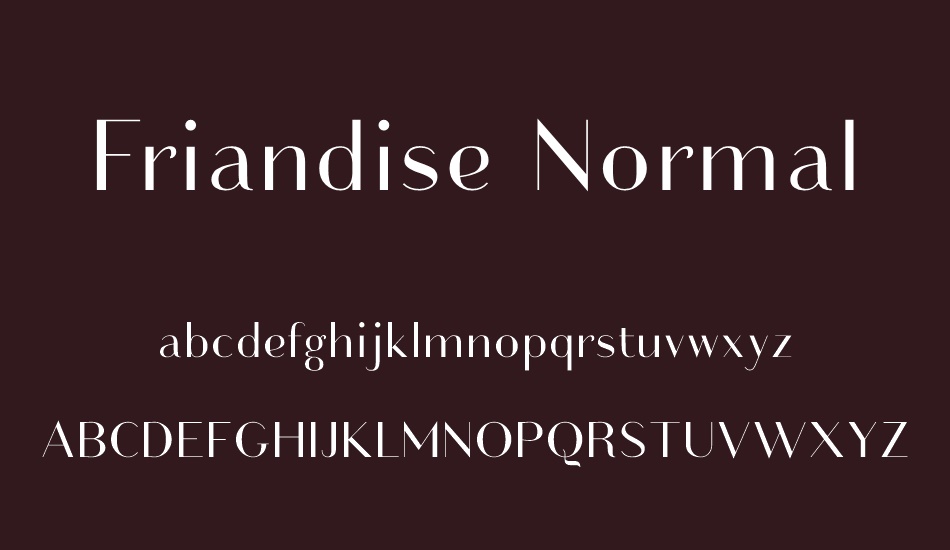 Friandise NormalDemo font